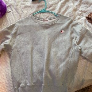 champion grey sweatshirt